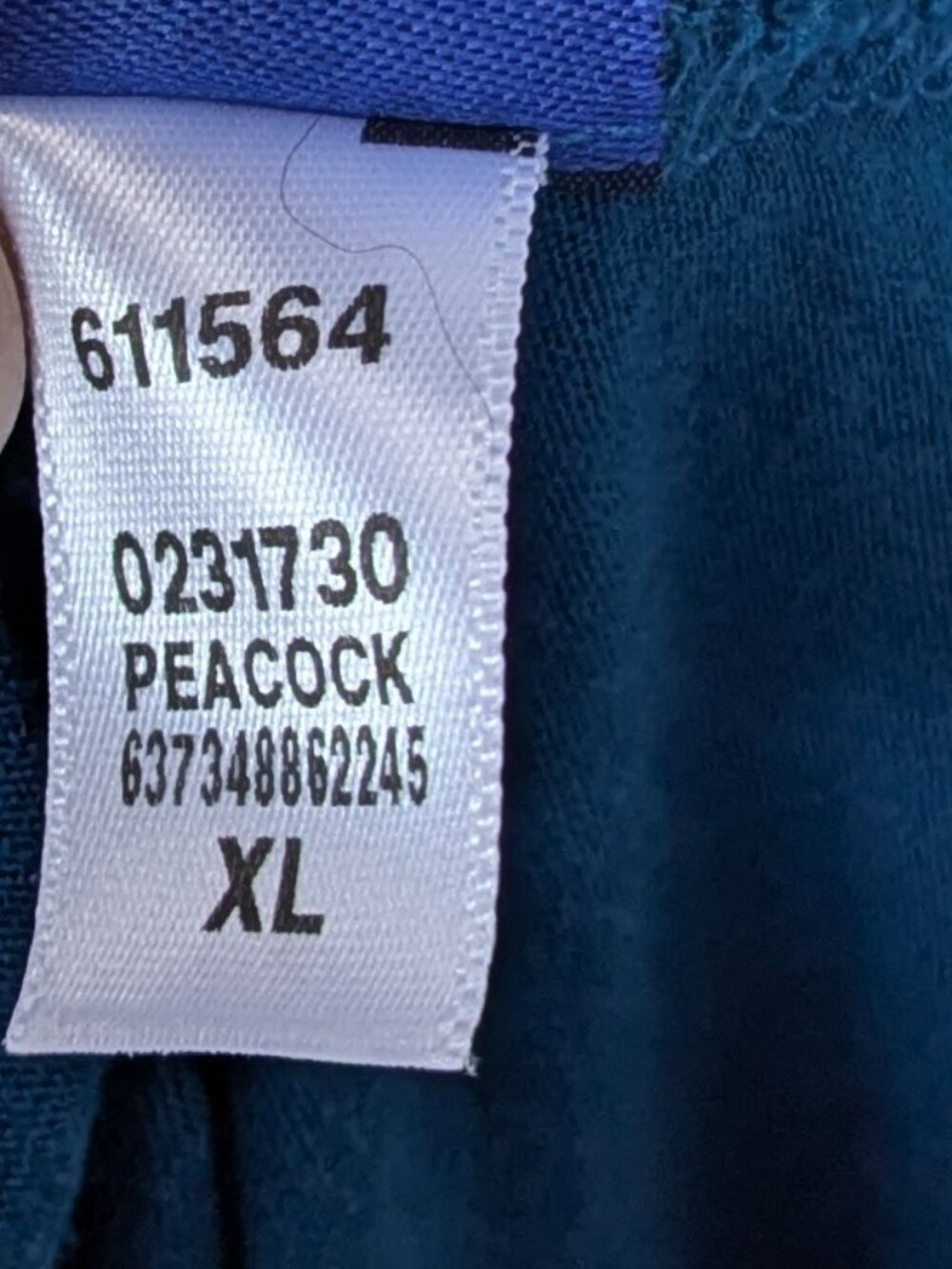 Peacock Blue Open Front Drape Cardigan - Picture 5 of 5